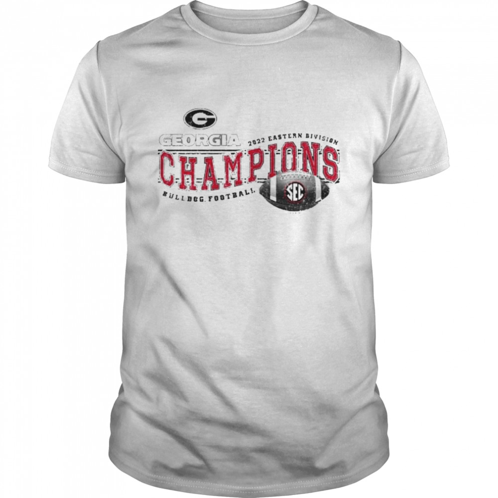 Georgia Bulldogs Football 2022 SEC East Champions T-Shirt