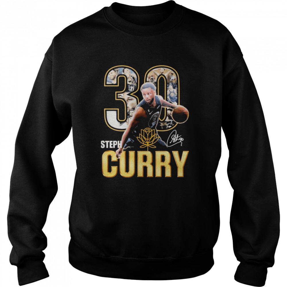 30 Steph Curry Golden State Warriors Signatures  Unisex Sweatshirt