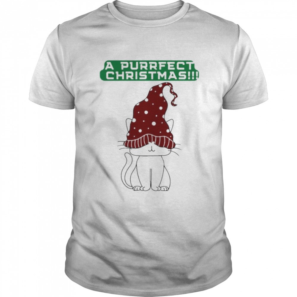 A purrfect Christmas cat t-shirt Classic Men's T-shirt