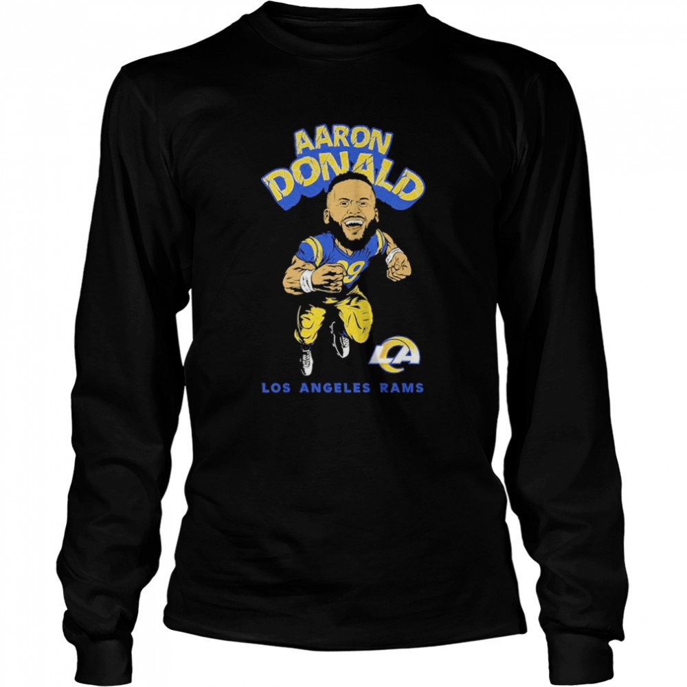 Aaron Donald Los Angeles Rams Player T- Long Sleeved T-shirt