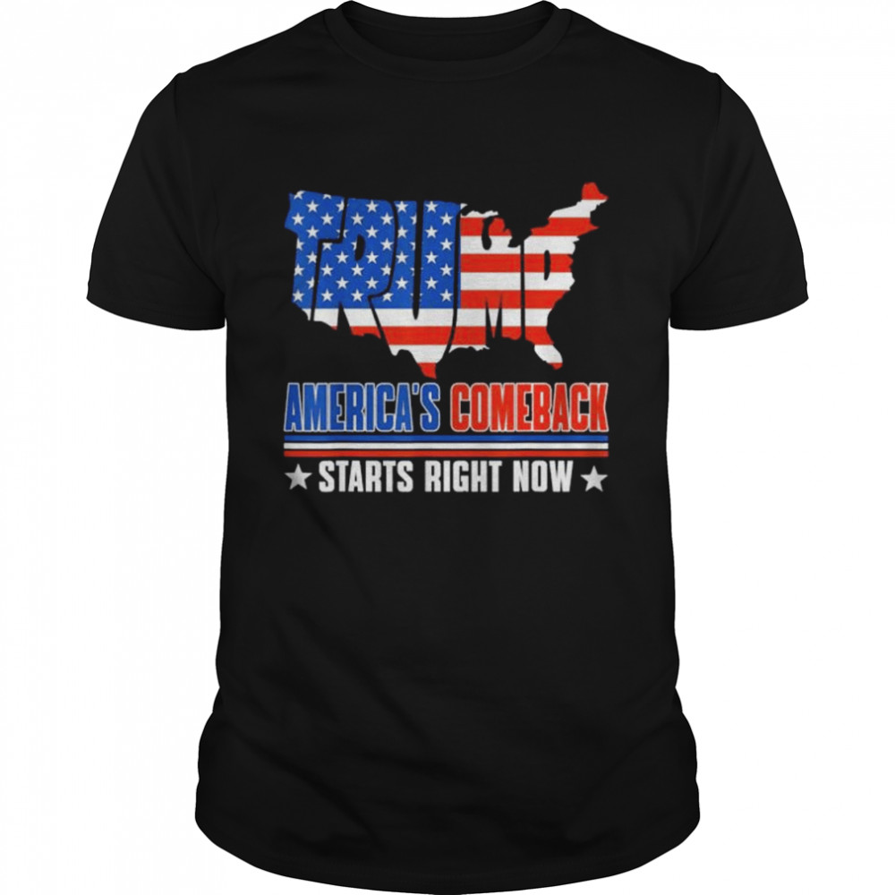America’s comeback starts right now support Trump 2024 shirt Classic Men's T-shirt