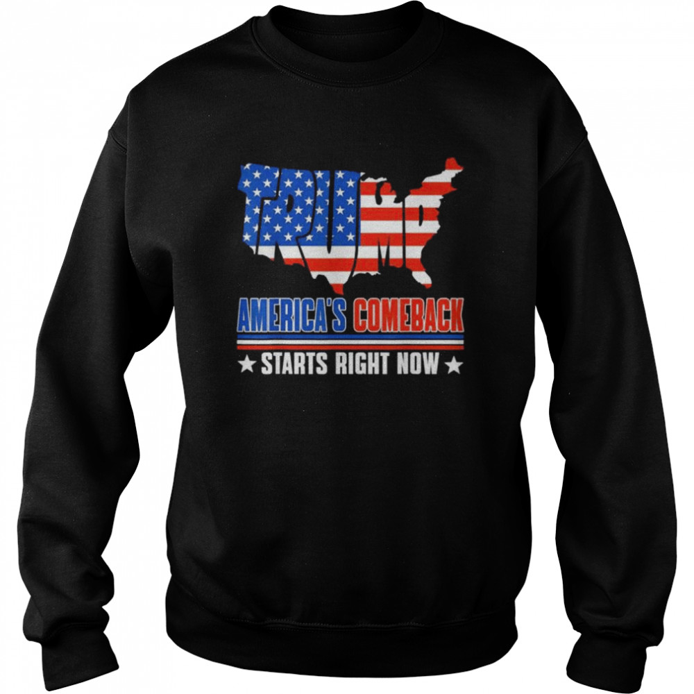 America’s comeback starts right now support Trump 2024 shirt Unisex Sweatshirt