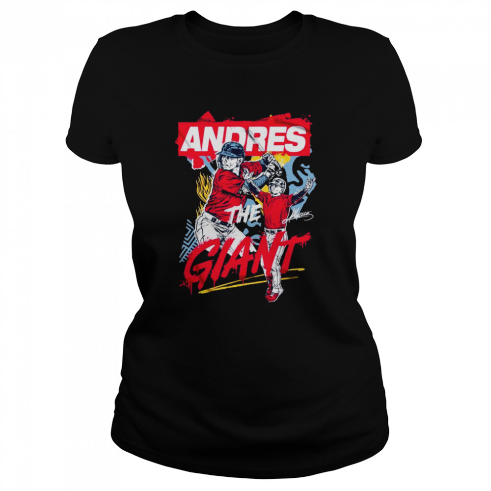 Andres Gimenez Andres The Giant Signatures 2022  Classic Women's T-shirt