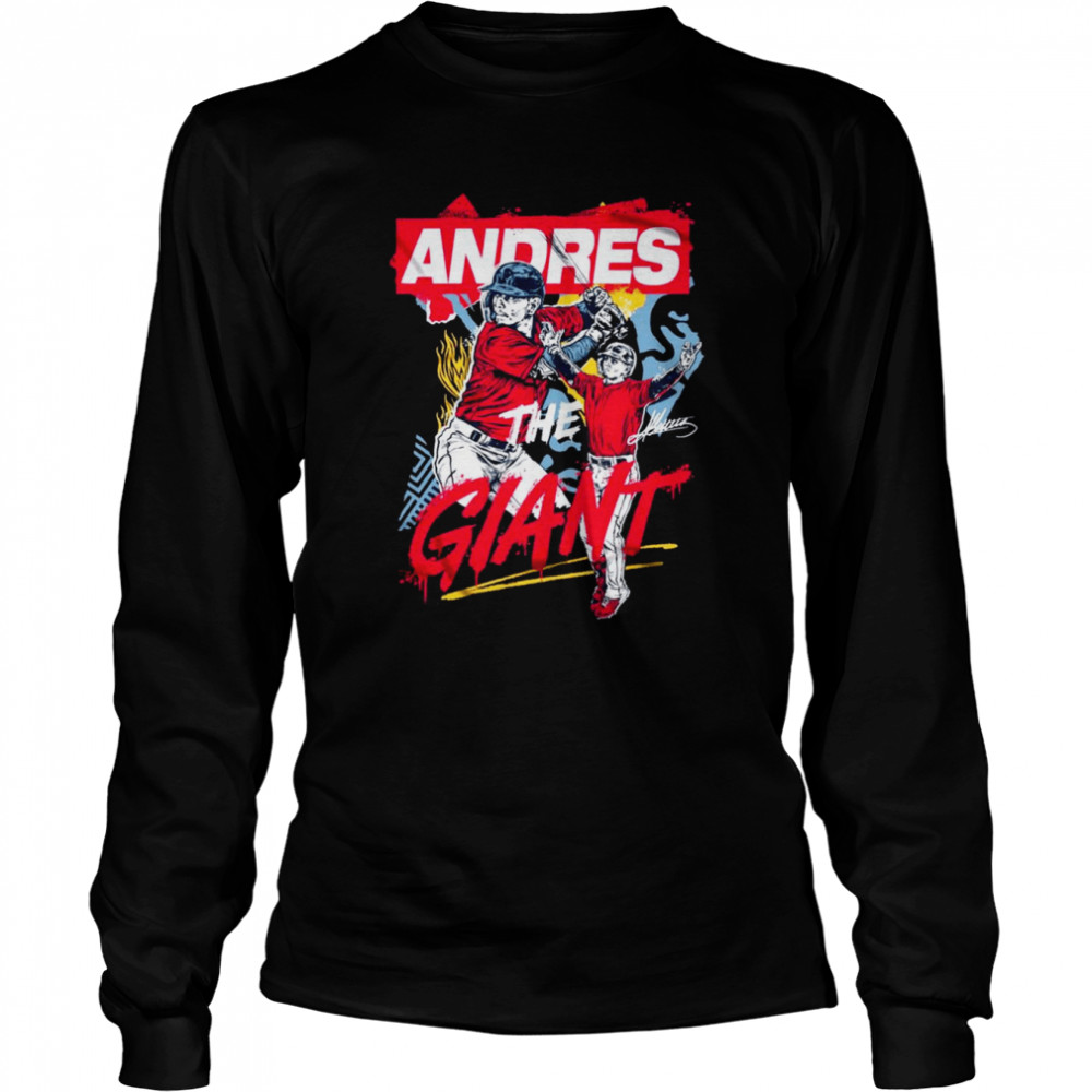 Andres Gimenez Andres The Giant Signatures 2022  Long Sleeved T-shirt