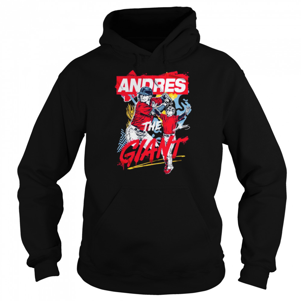 Andres Gimenez Andres The Giant Signatures 2022  Unisex Hoodie