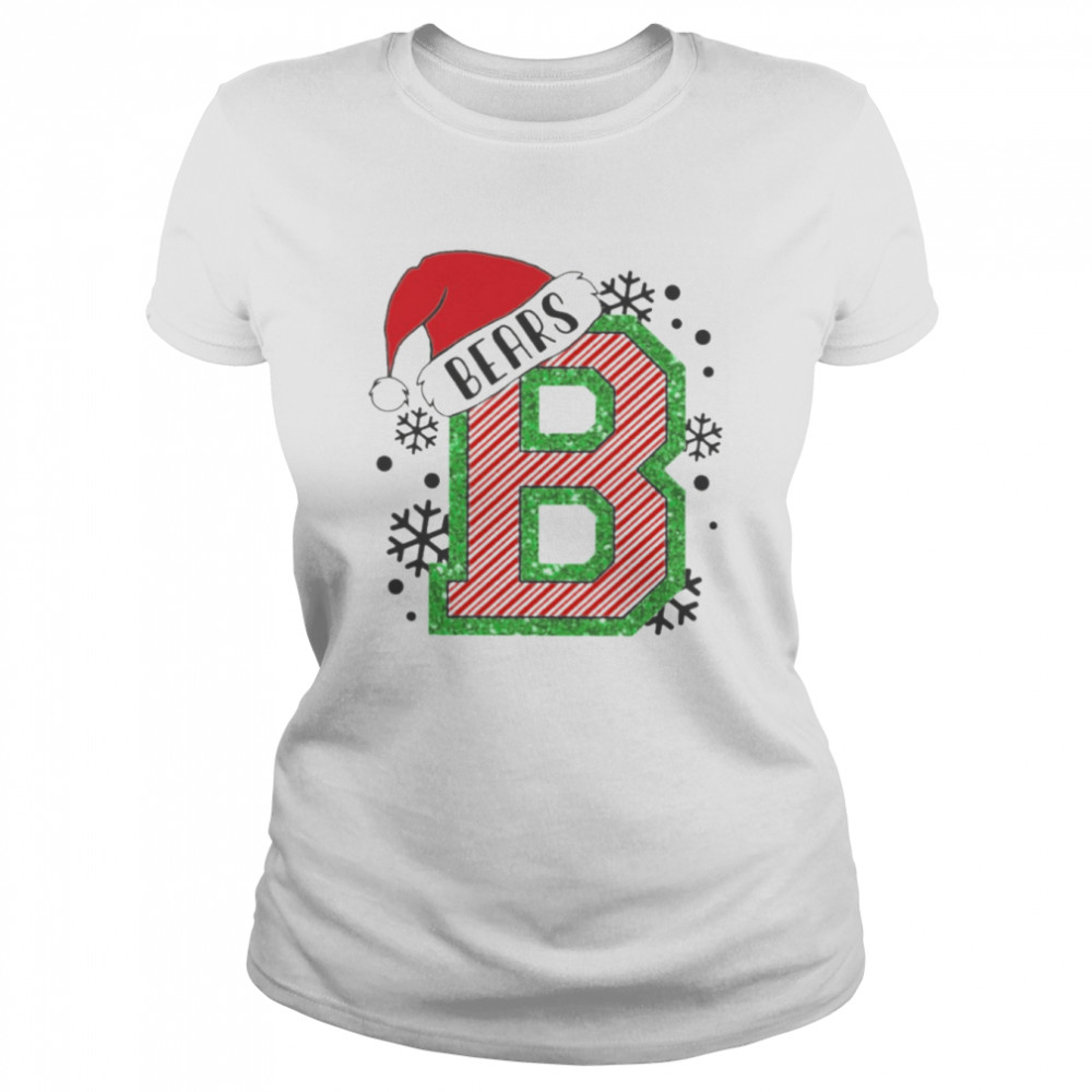 Bears hat christmas B logo t-shirt Classic Women's T-shirt