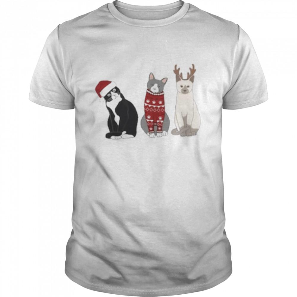 Christmas cat meowy t-shirt Classic Men's T-shirt