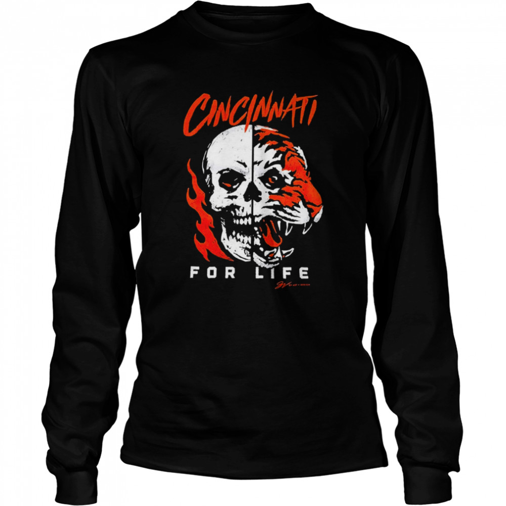 Cincinnati Football For Life 2022  Long Sleeved T-shirt