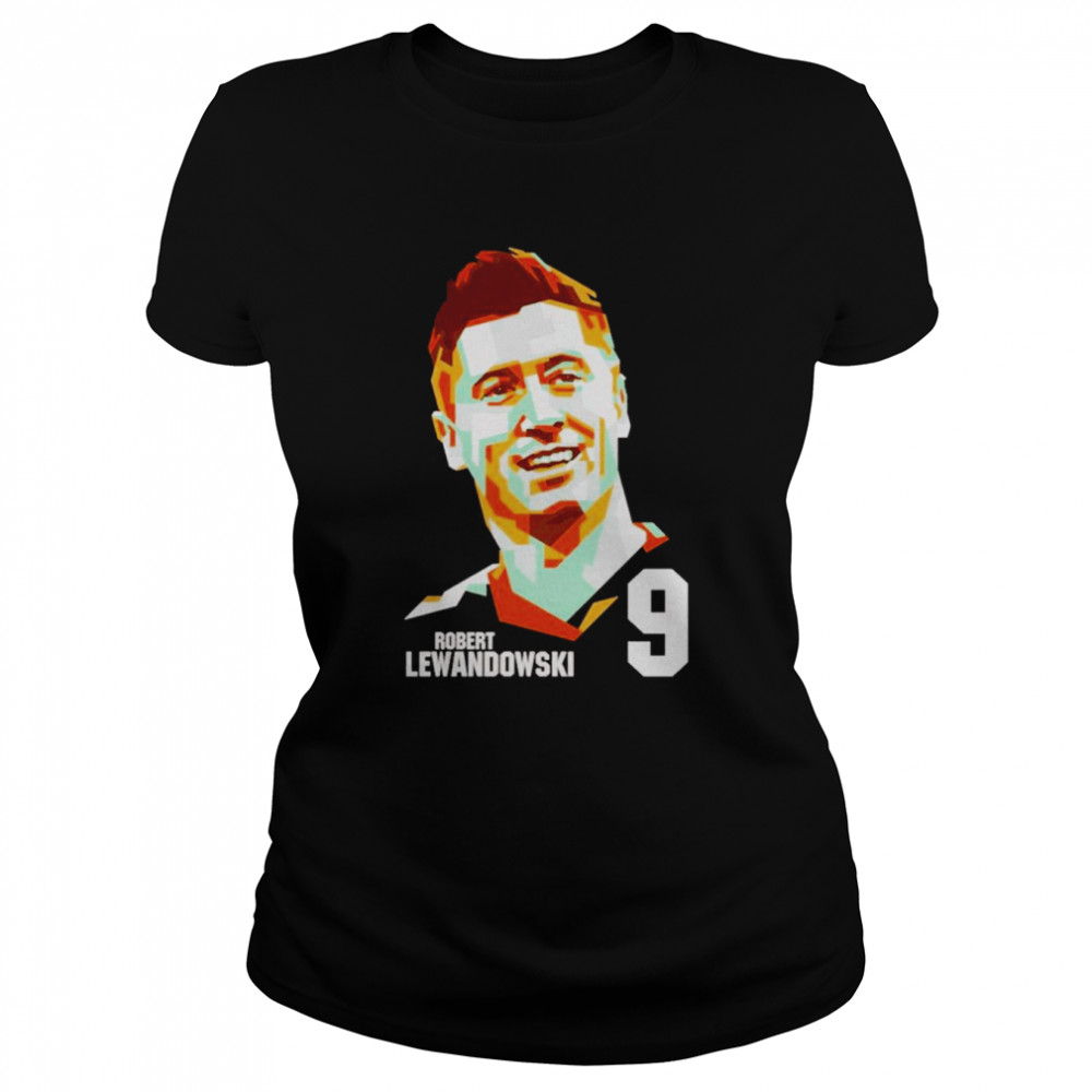 Footballer Robert Lewandowski art 9 t-shirt Classic Women's T-shirt