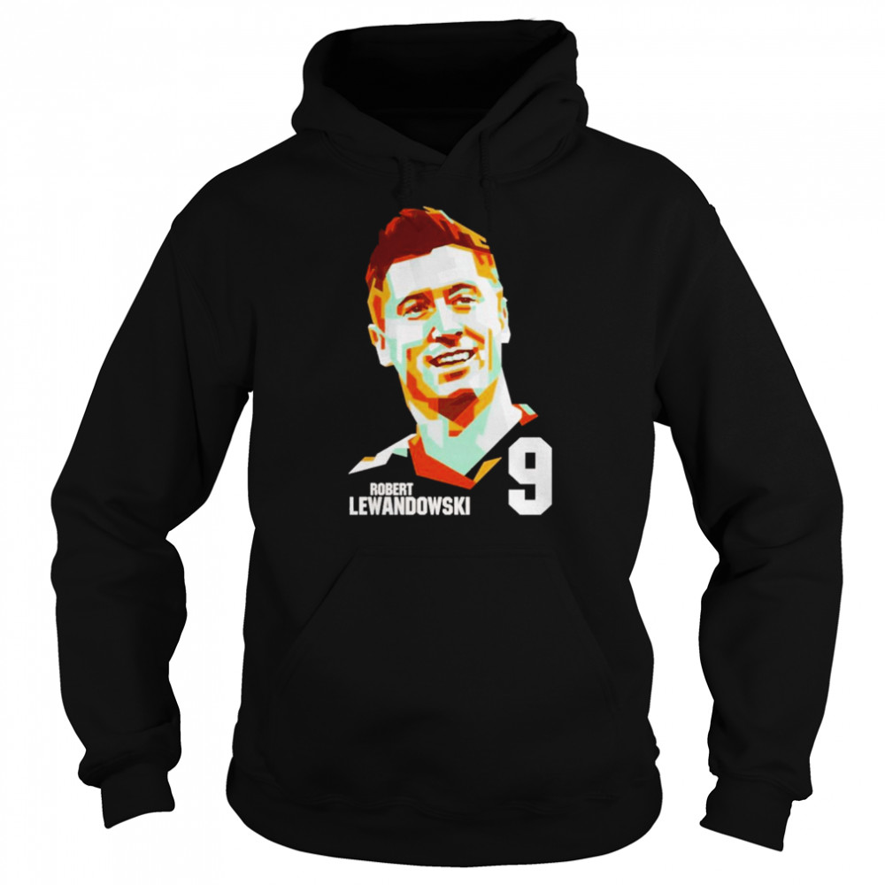 Footballer Robert Lewandowski art 9 t-shirt Unisex Hoodie