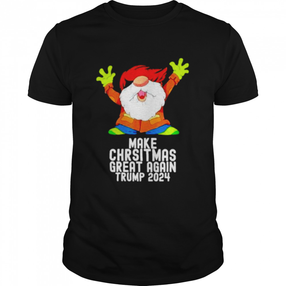 gnome make Christmas great again Trump 2024 shirt Classic Men's T-shirt