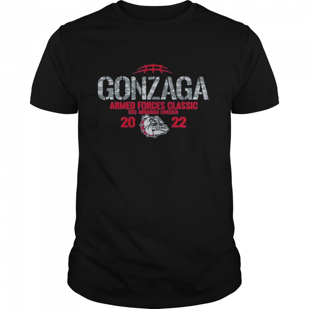 Gonzaga Bulldogs 2022 Armed Forces Classic USS Abraham Lincoln  Classic Men's T-shirt