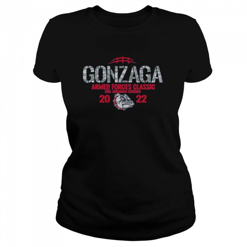 Gonzaga Bulldogs 2022 Armed Forces Classic USS Abraham Lincoln  Classic Women's T-shirt