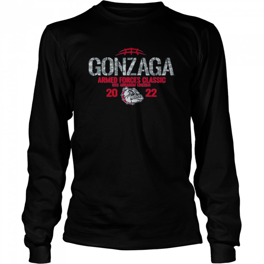 Gonzaga Bulldogs 2022 Armed Forces Classic USS Abraham Lincoln  Long Sleeved T-shirt