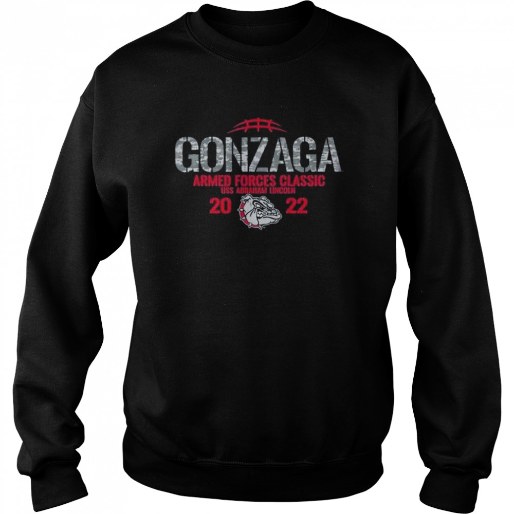 Gonzaga Bulldogs 2022 Armed Forces Classic USS Abraham Lincoln  Unisex Sweatshirt