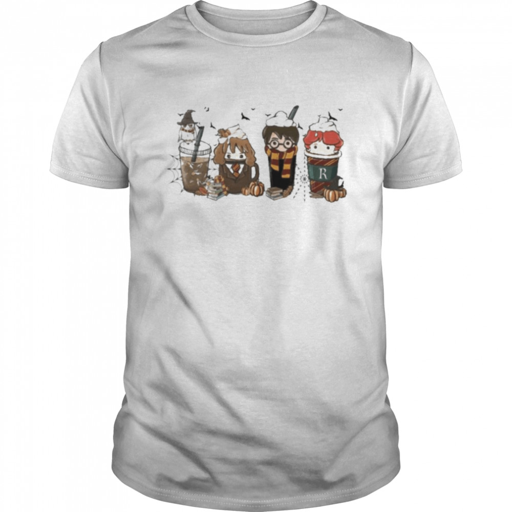 Harryween coffee Harry Potter Hemonis Granger and Ron Weasley t-shirt