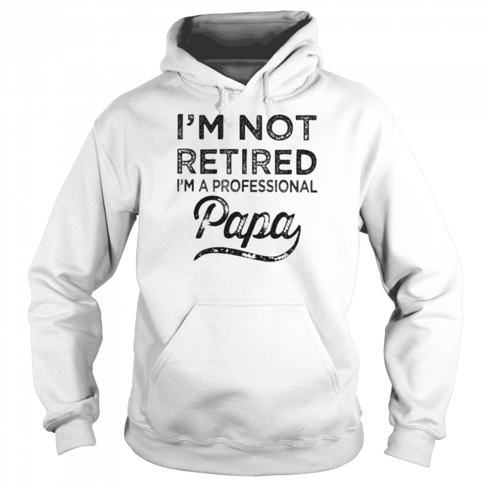 im not retired im a professional papa t shirt unisex hoodie