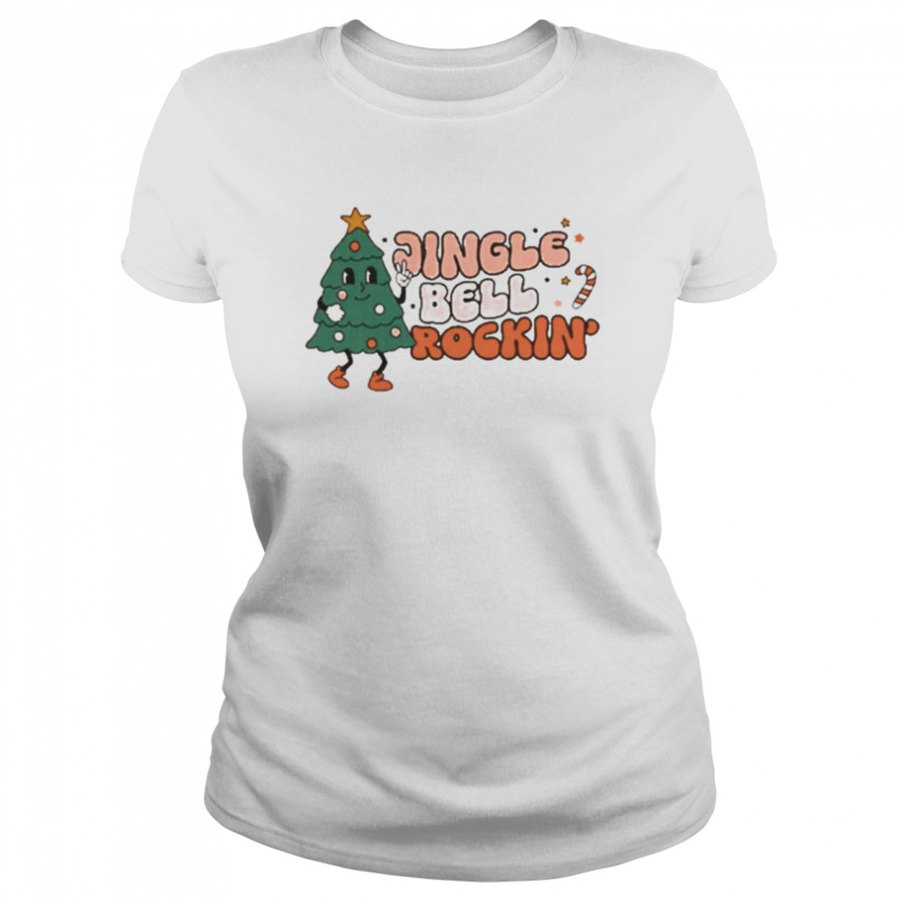Jingle bell rockin tree christmas t-shirt Classic Women's T-shirt