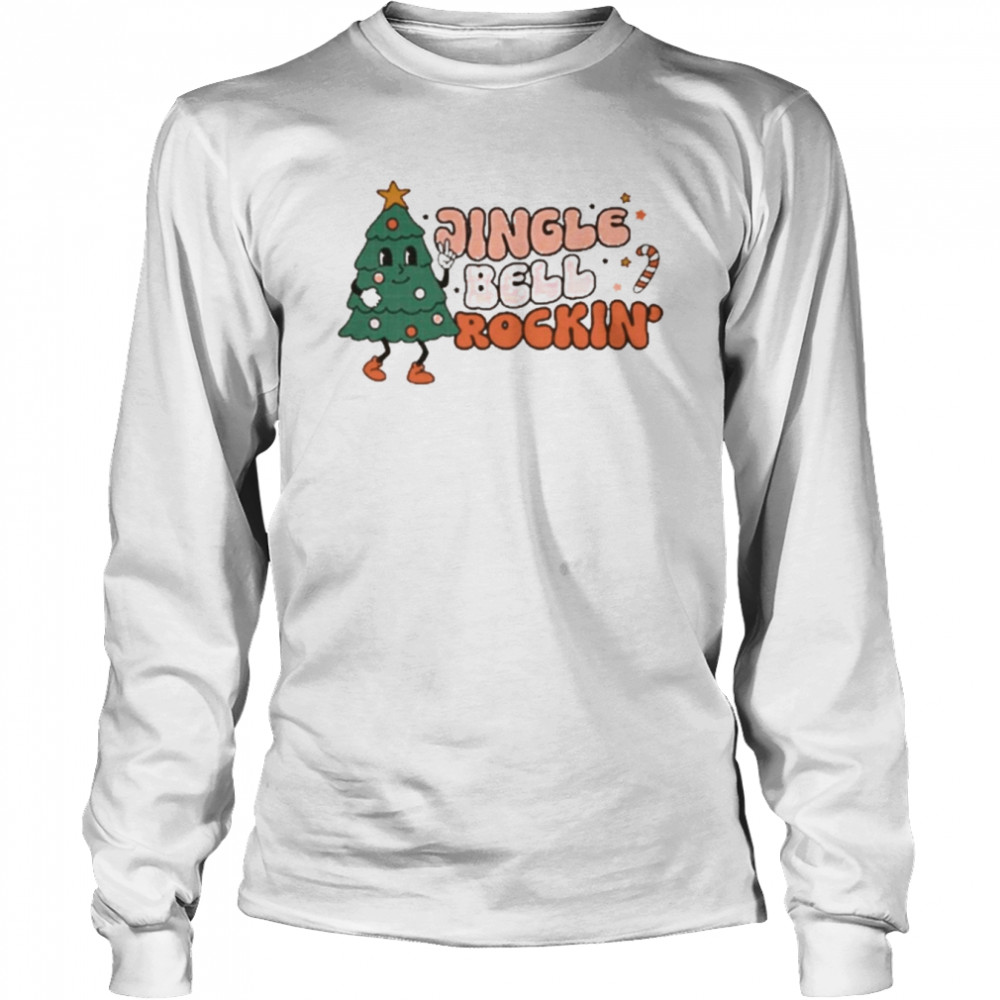 Jingle bell rockin tree christmas t-shirt Long Sleeved T-shirt