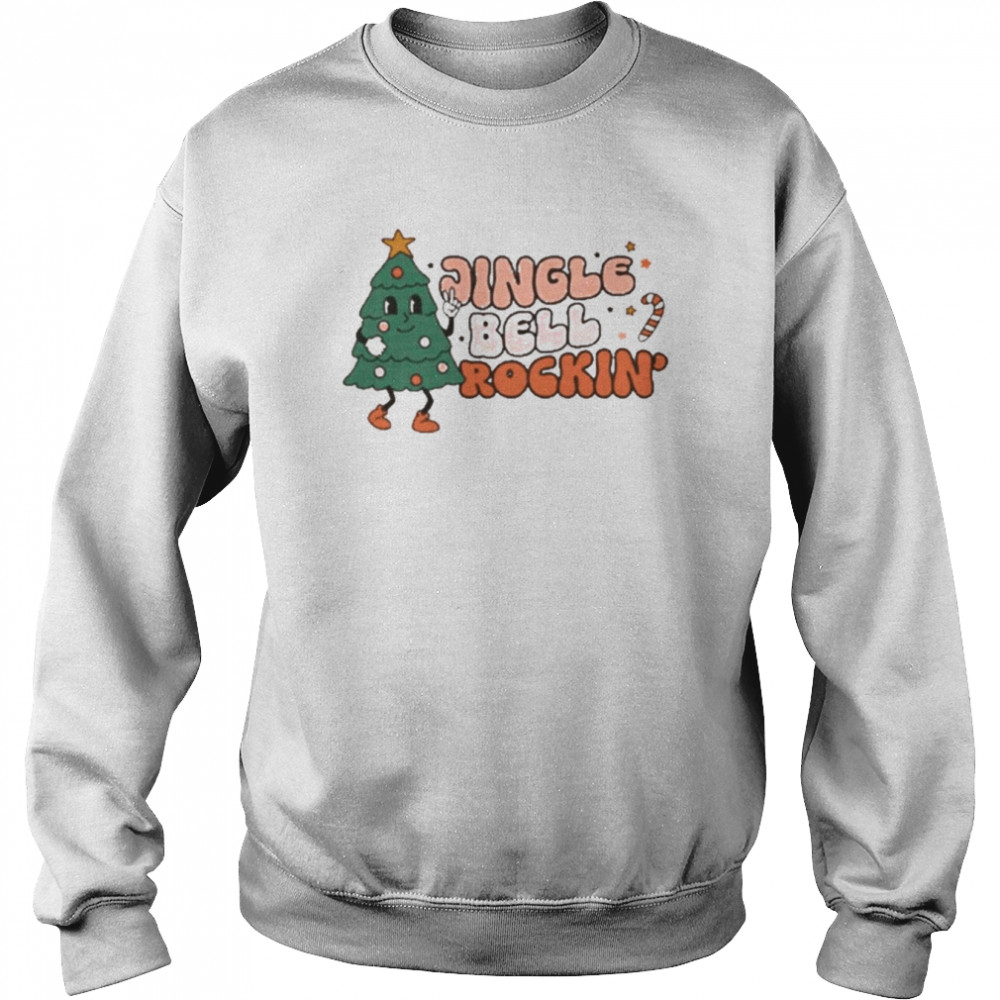Jingle bell rockin tree christmas t-shirt Unisex Sweatshirt