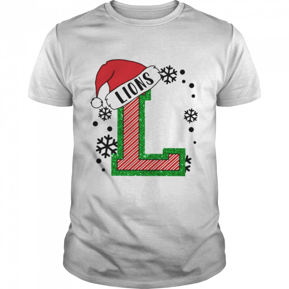 Lions hat christmas L logo t-shirt Classic Men's T-shirt