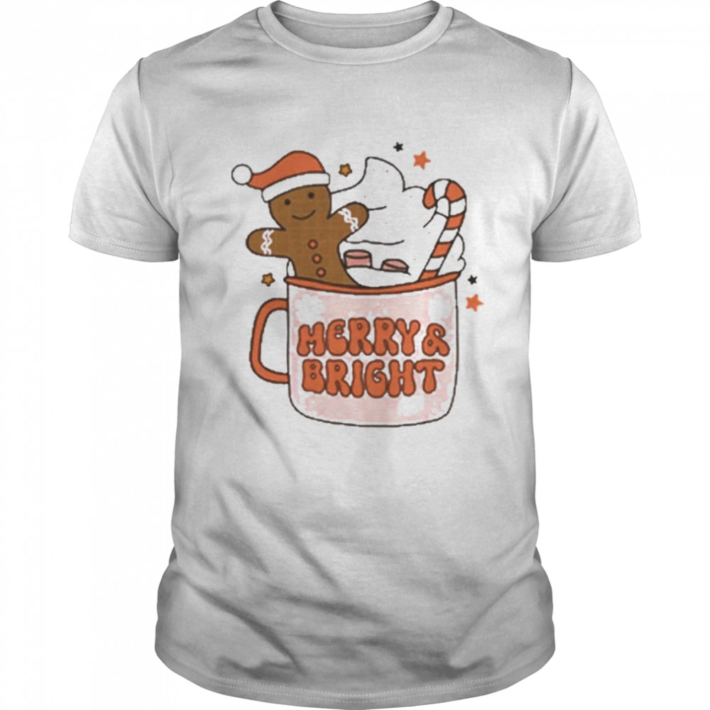 Merry and bright christmas coffee and cake t-shirt Classic Men's T-shirt