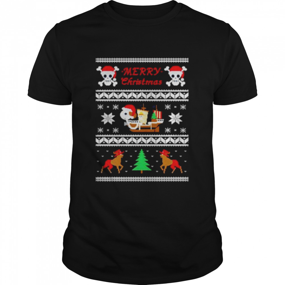 merry Christmas pirate ship shirt Classic Men's T-shirt