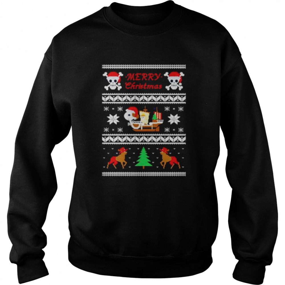 merry Christmas pirate ship shirt Unisex Sweatshirt