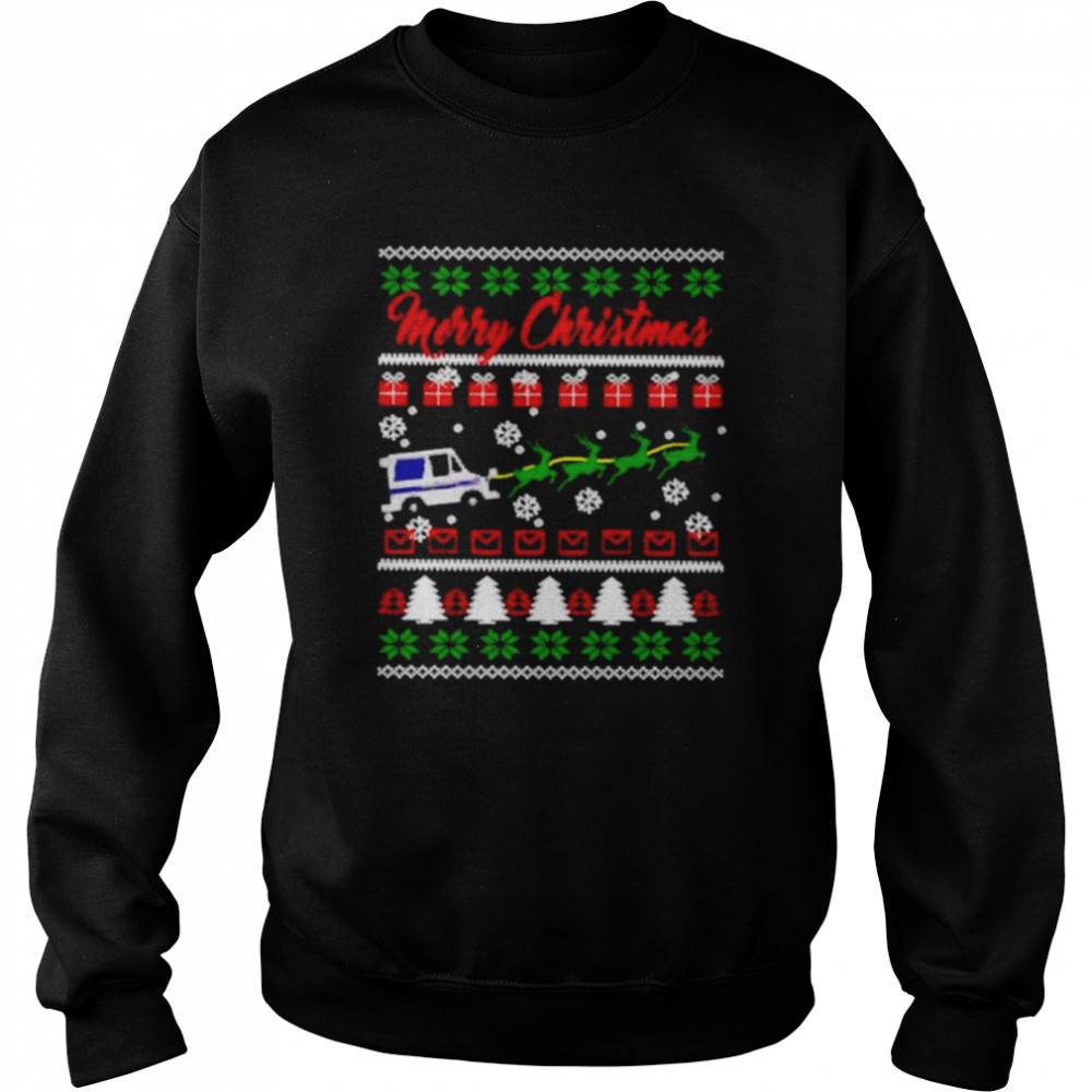 merry Christmas postal worker ugly Christmas shirt Unisex Sweatshirt
