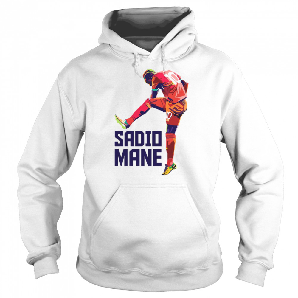 shooting the ball sadio mane shirt unisex hoodie