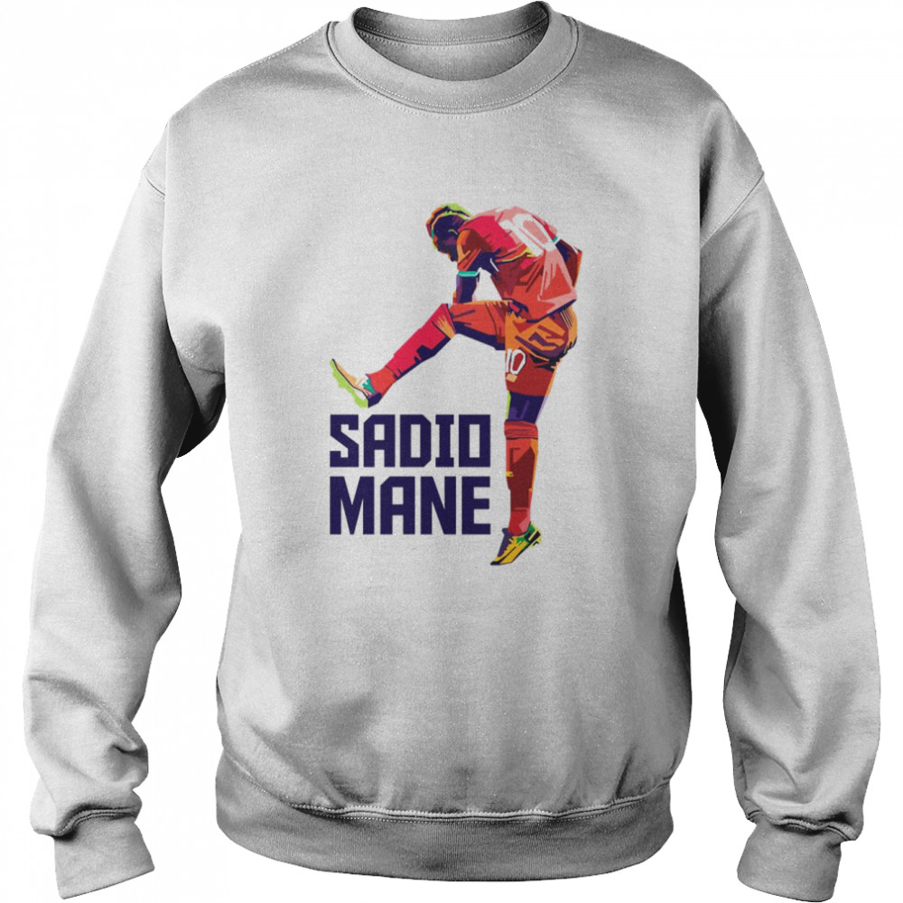 shooting the ball sadio mane shirt unisex sweatshirt