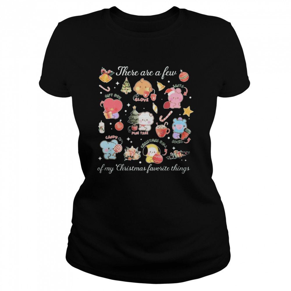 Stickers There Are A Few Of My Christmas Favorite Things  Classic Women's T-shirt