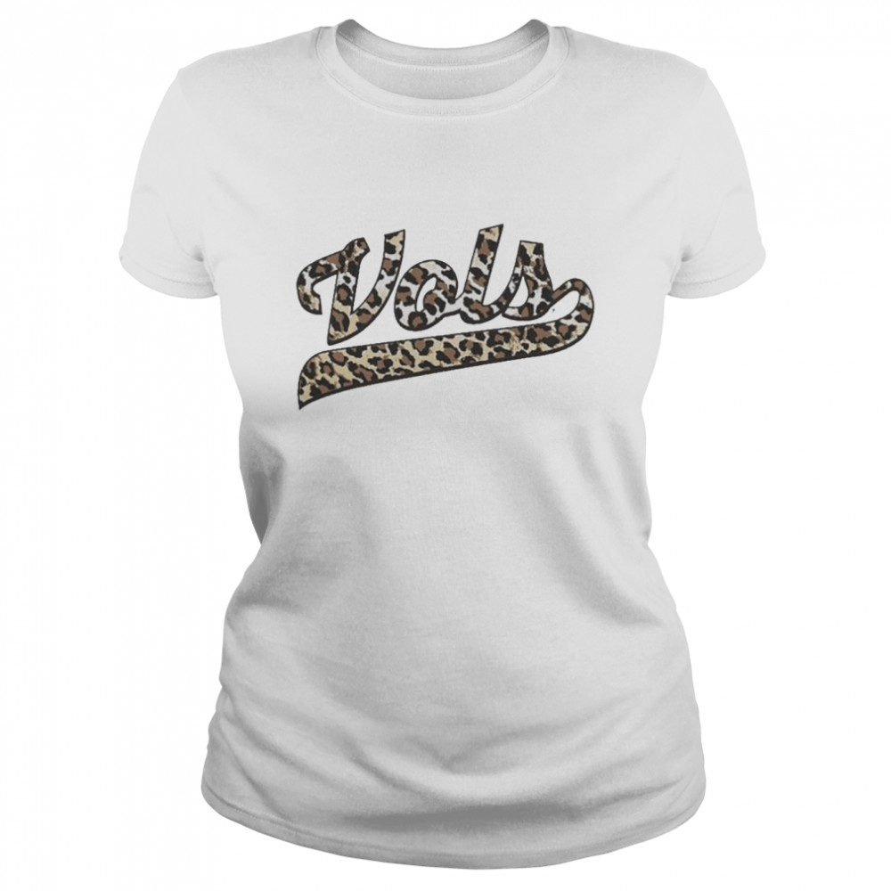Tennessee Leopard Print Vols logo shirt Classic Women's T-shirt