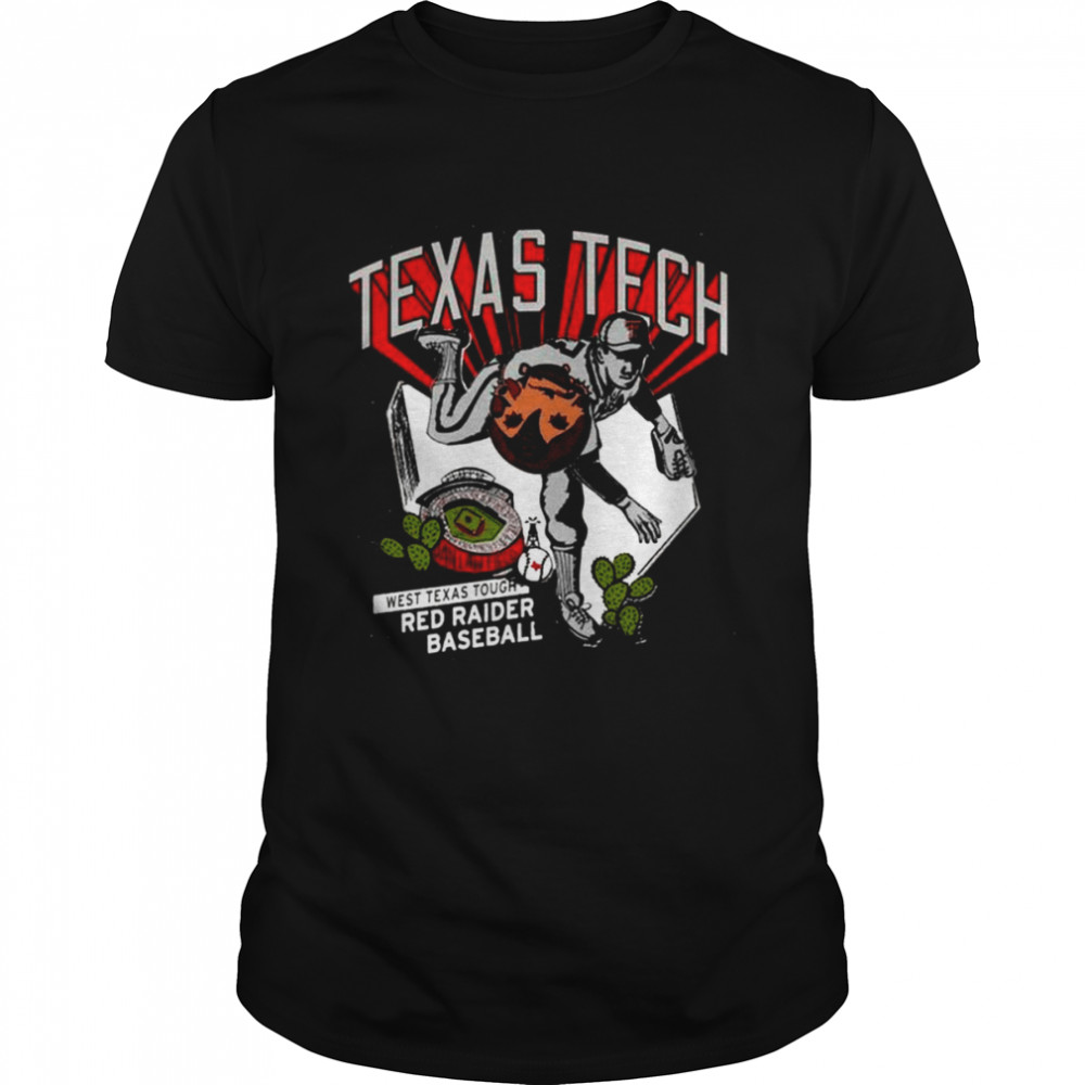 Texas Tech Red Raiders Bean Ball Baseball  Classic Men's T-shirt