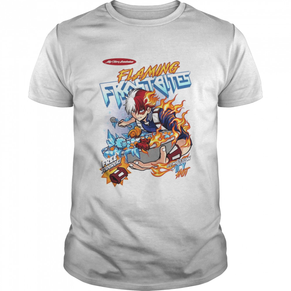 Todoroki Flaming Frostbites My Hero Academia shirt Classic Men's T-shirt