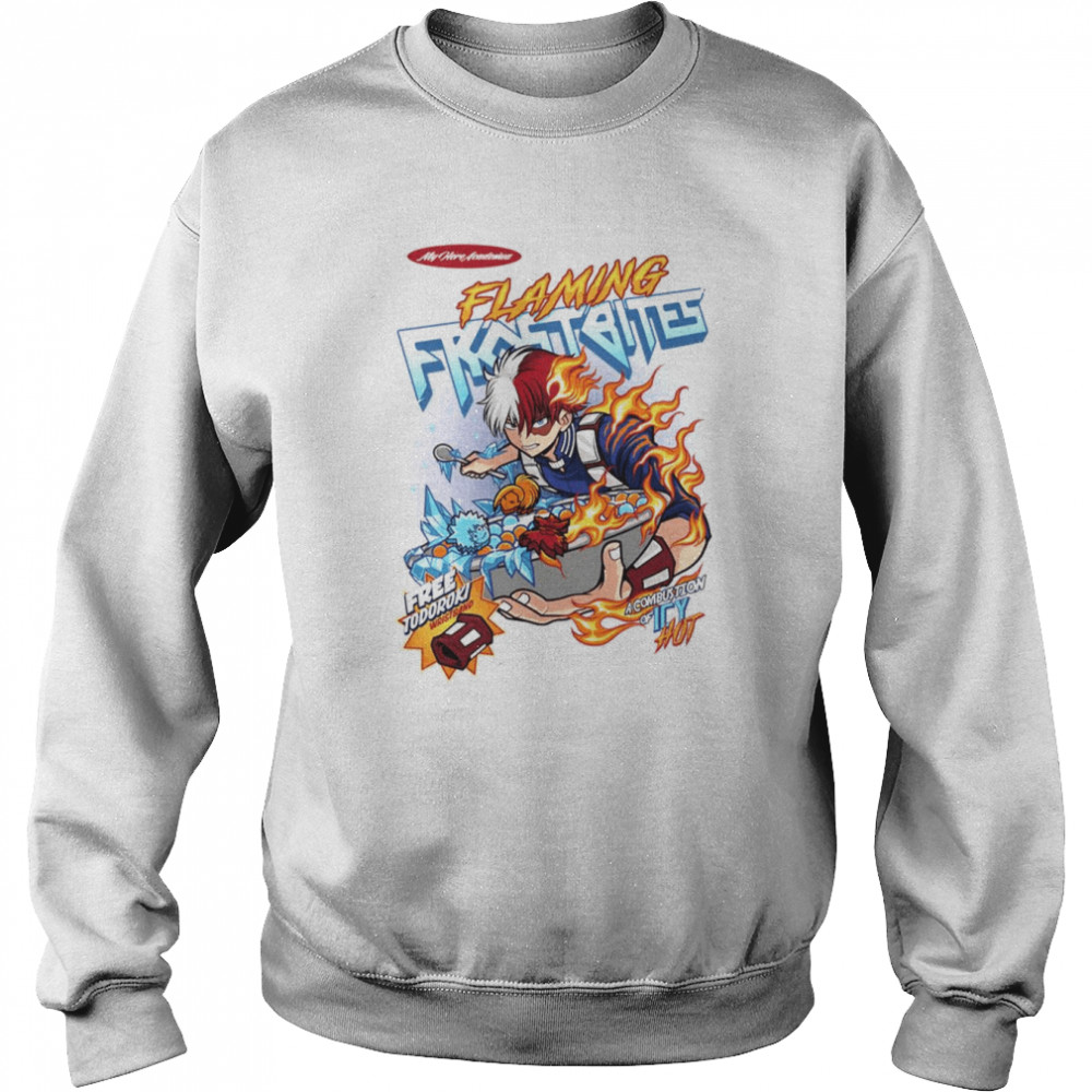 Todoroki Flaming Frostbites My Hero Academia shirt Unisex Sweatshirt