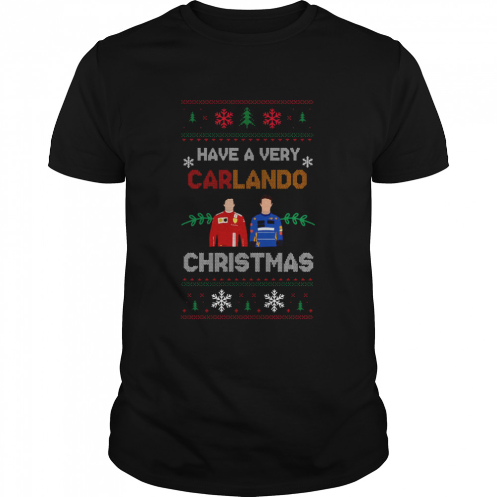 All I Want For Christmas Is Carlos Sainz Christmas Pattern shirt Classic Men's T-shirt
