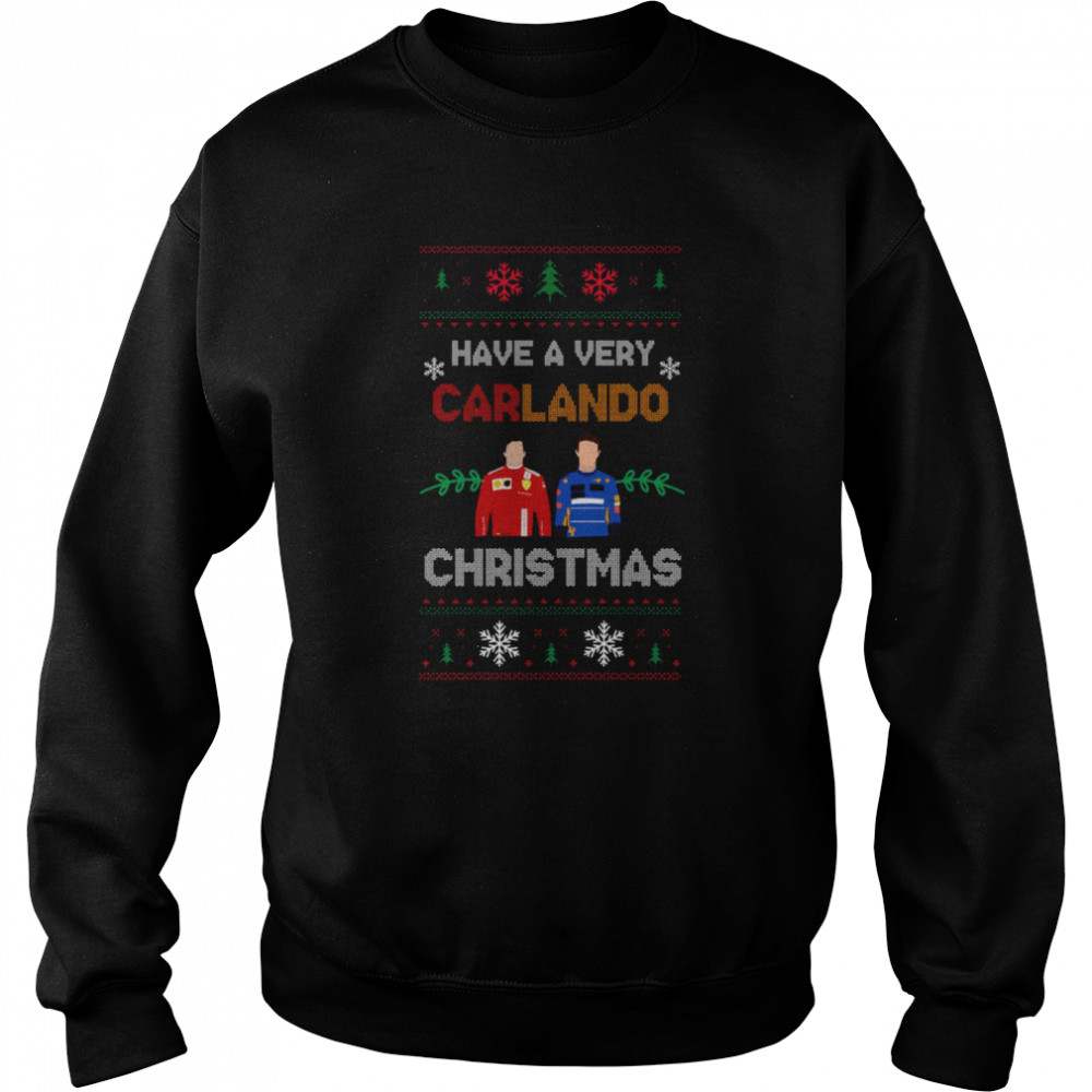 All I Want For Christmas Is Carlos Sainz Christmas Pattern shirt Unisex Sweatshirt