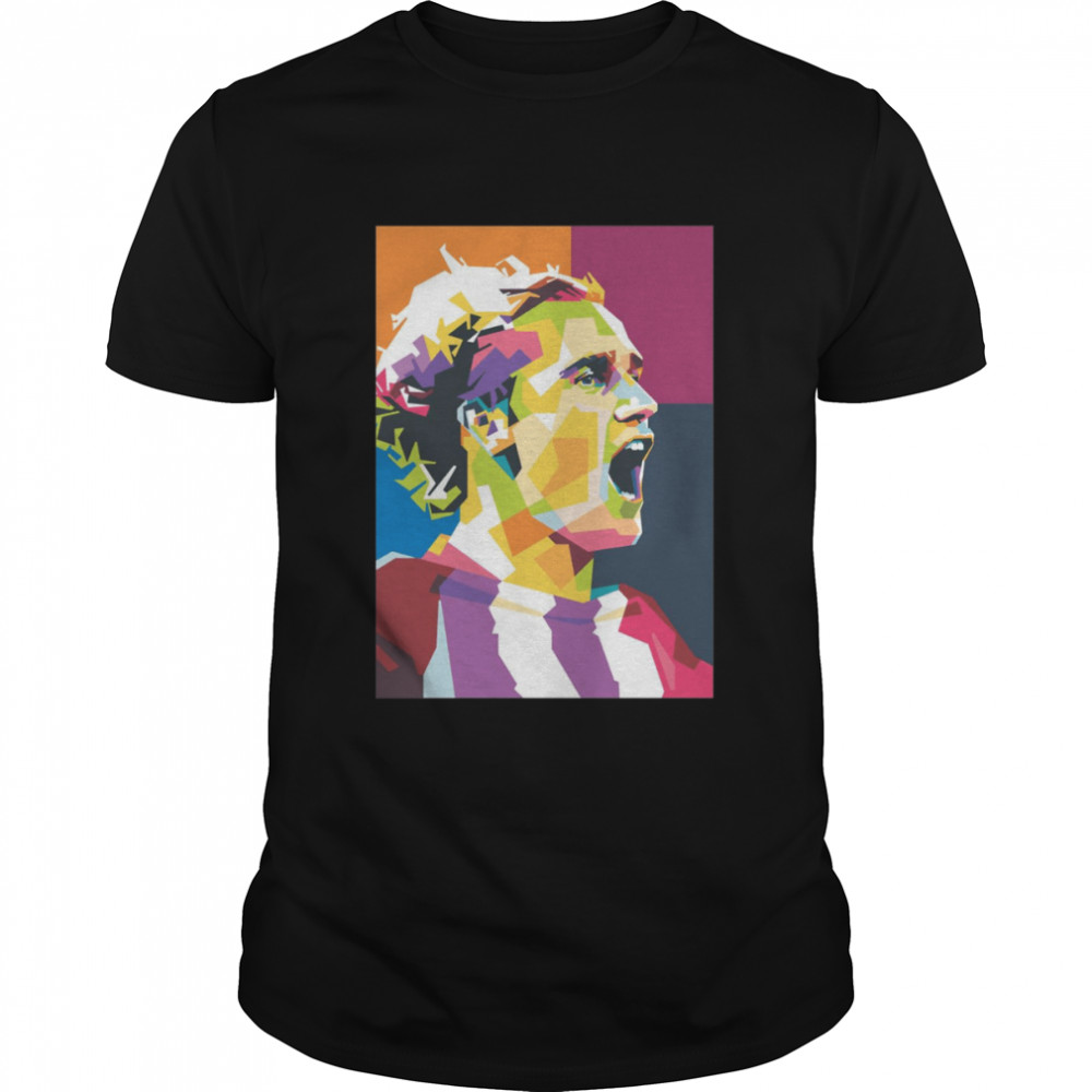 Antoine Griezmann In Popart Portrait Style shirt