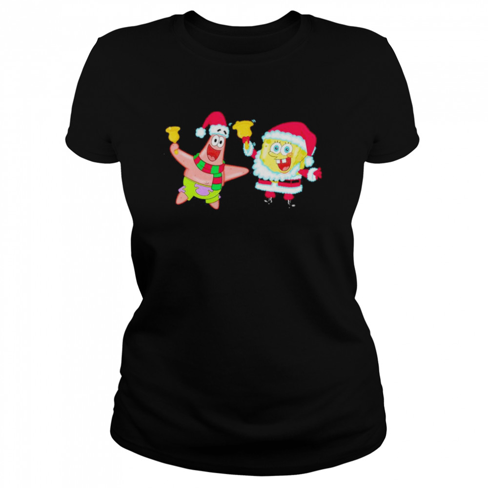 Bob and Patrick Christmas bells design t-shirt Classic Women's T-shirt