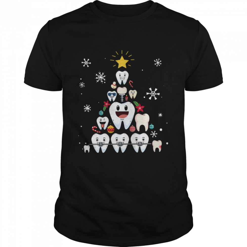 Dental Merry Christmas Tree shirt Classic Men's T-shirt