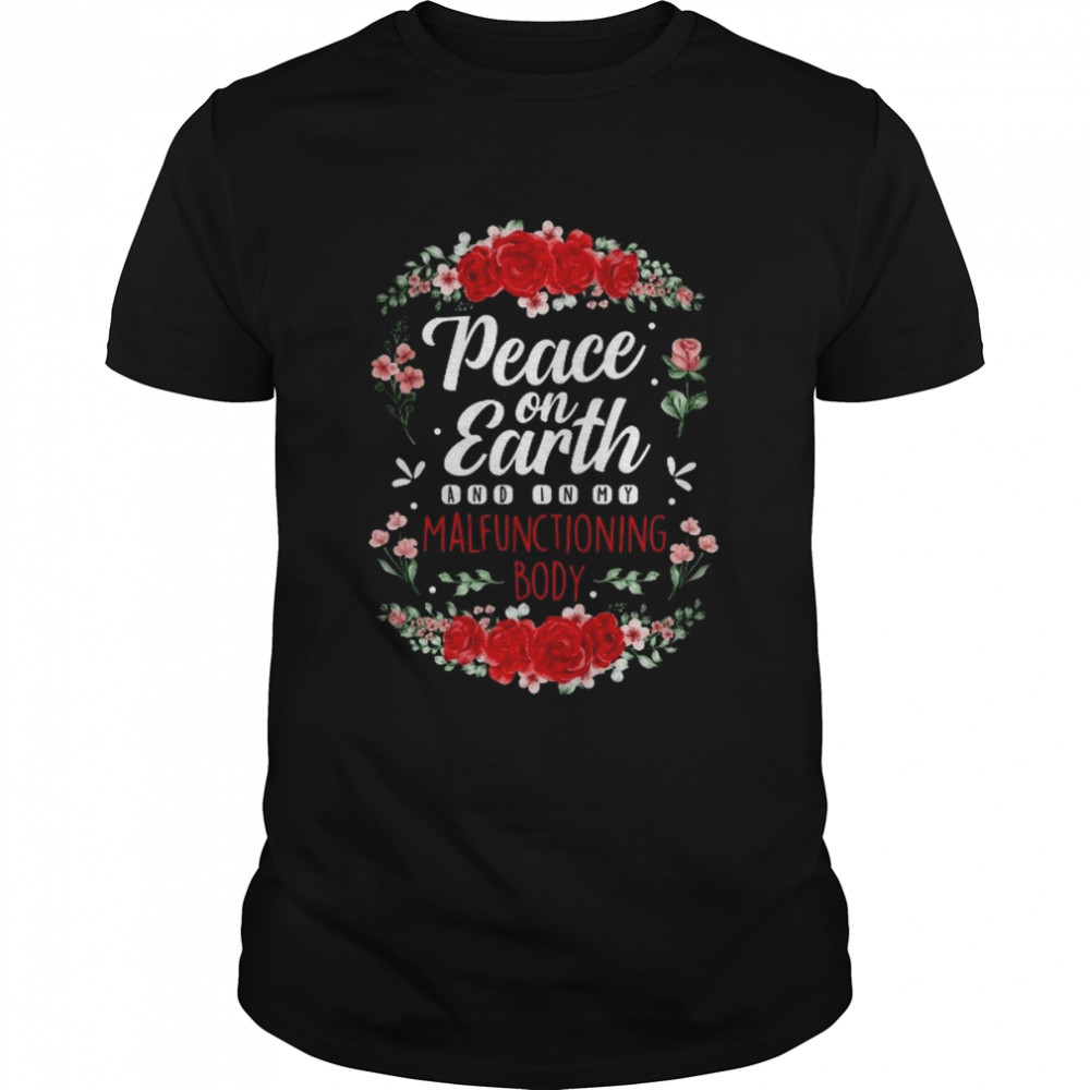 Peace Flowers  Classic Men's T-shirt