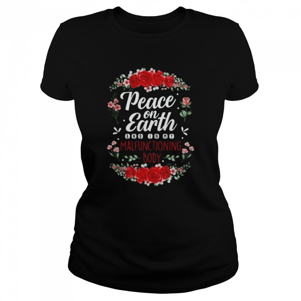 Peace Flowers  Classic Women's T-shirt