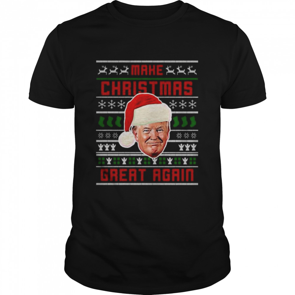 Santa Trump Make Christmas Great Again Ugly 2022 shirt Classic Men's T-shirt