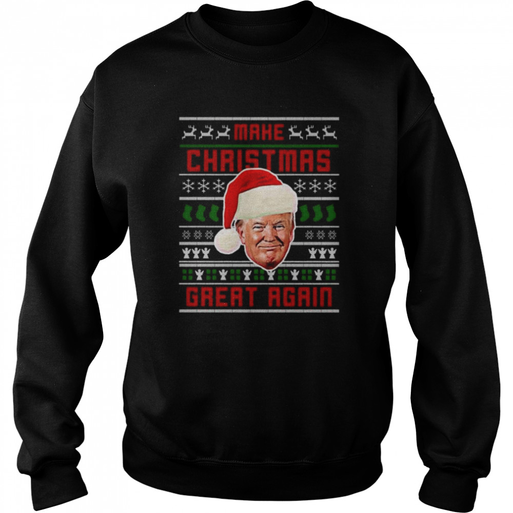 Santa Trump Make Christmas Great Again Ugly 2022 shirt Unisex Sweatshirt