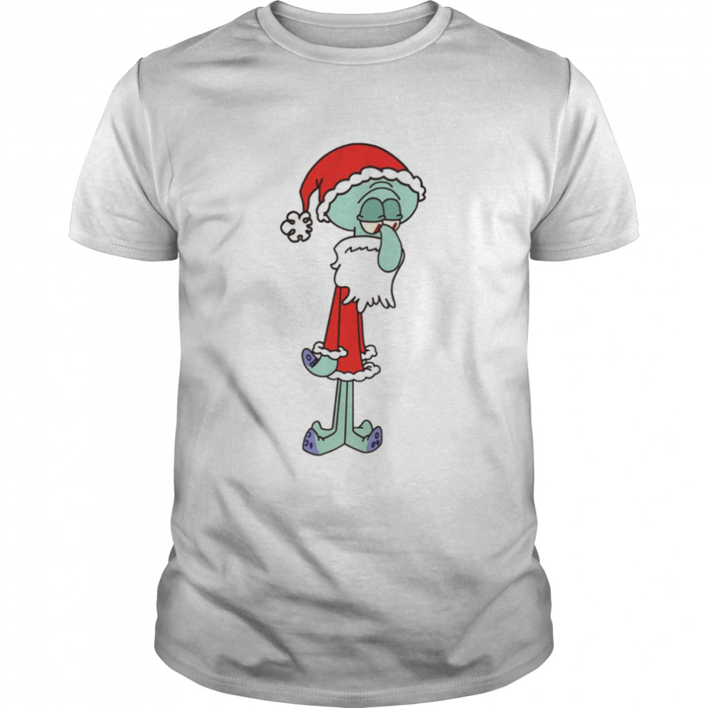 Squidward Santa Spongebob Christmas shirt