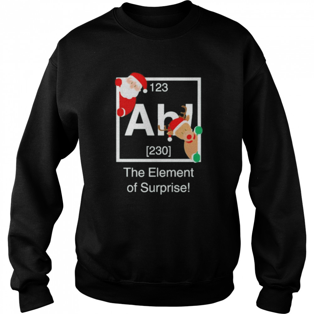 The element of surprise Christmas approaching t-shirt Unisex Sweatshirt