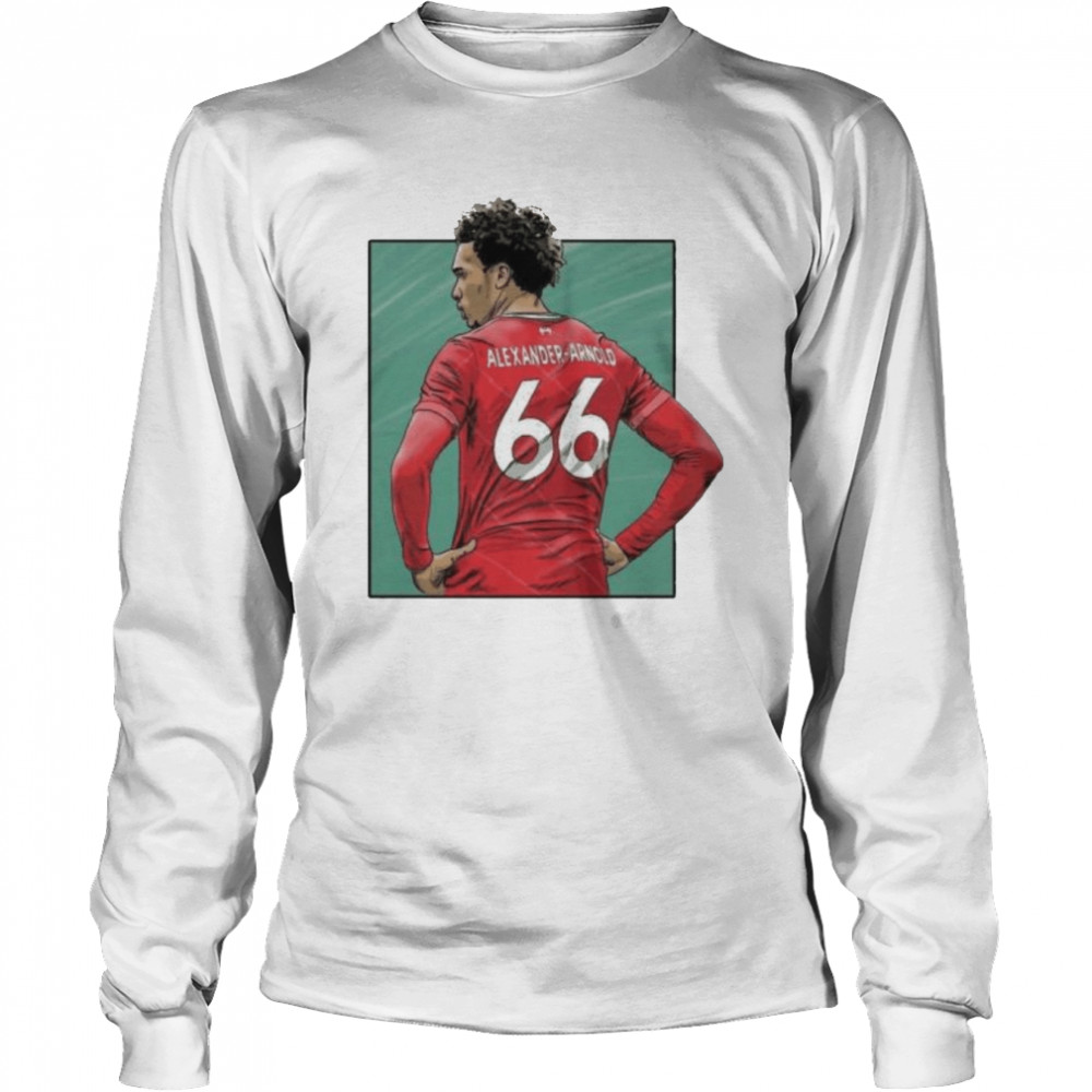 Art From The Back Of Trent Alexander Arnold  Long Sleeved T-shirt