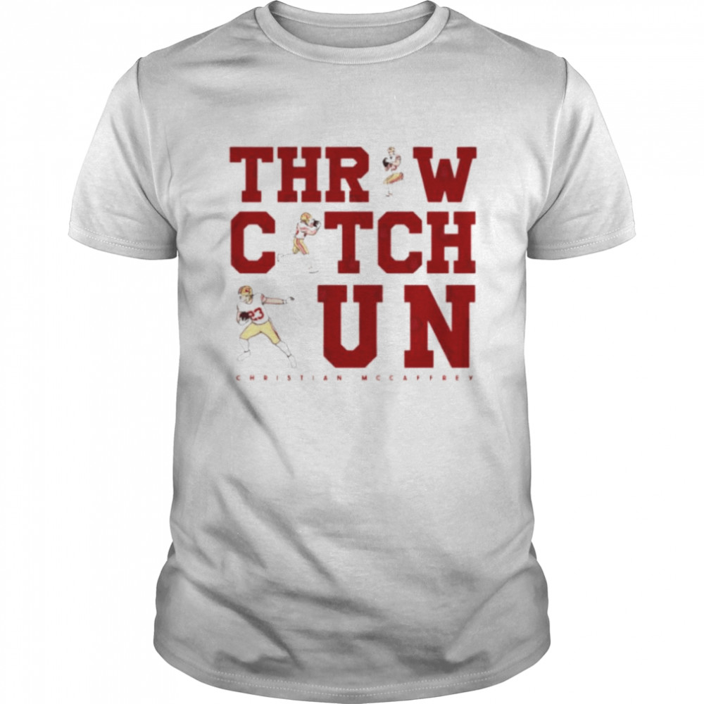 Awesome christian Mccaffrey 23 run catch and throw San Francisco 49ers shirt Classic Men's T-shirt